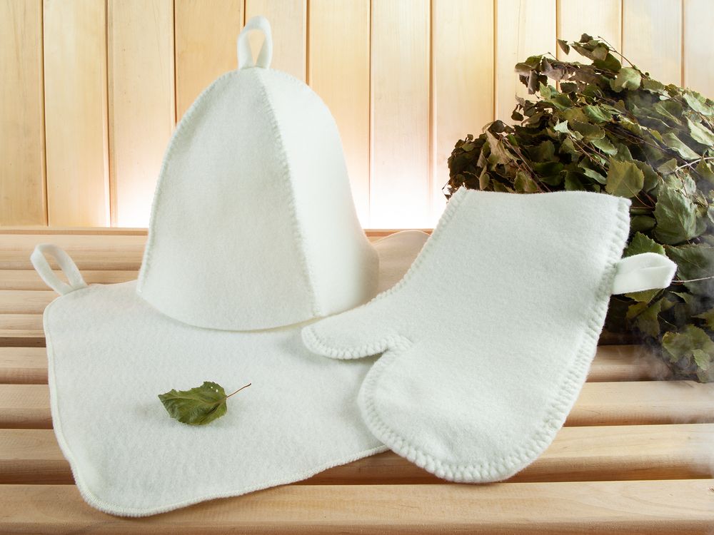 Набор для бани «Парилка», белый / Миниатюра WWW (1000)