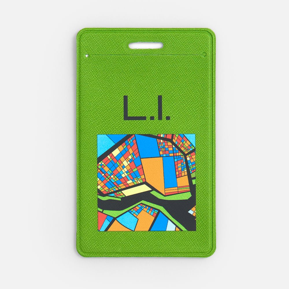 Чехол для пропуска Devon, зеленый / Миниатюра нанесения (1000)