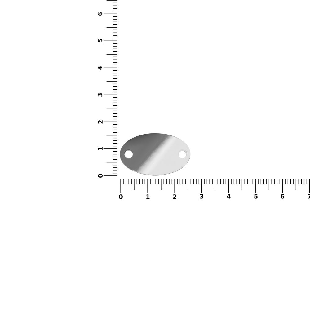 Шильдик металлический Alfa Oval, серебристый глянцевый / Миниатюра WWW (1000)