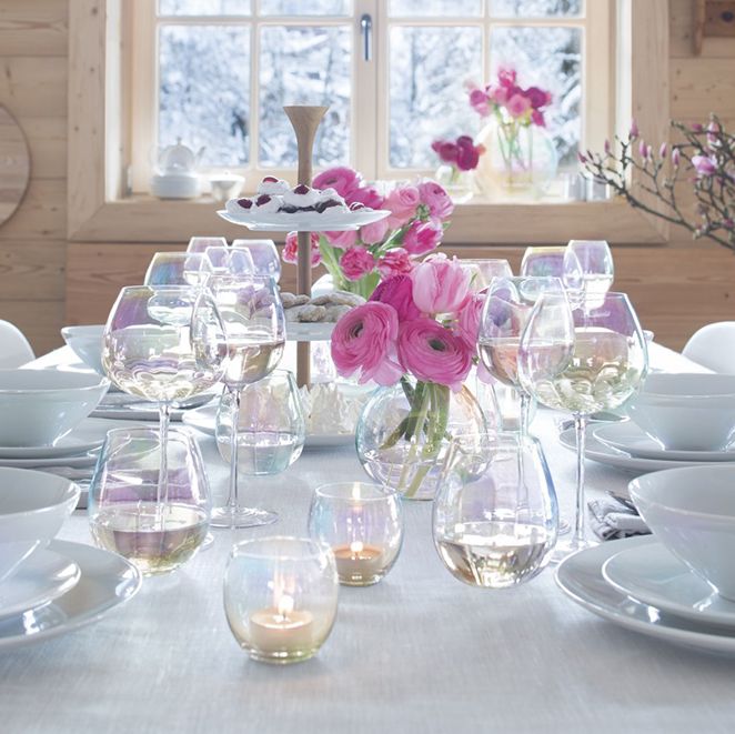 Набор из 4 бокалов для шампанского Pearl Saucer / Миниатюра WWW (1000)