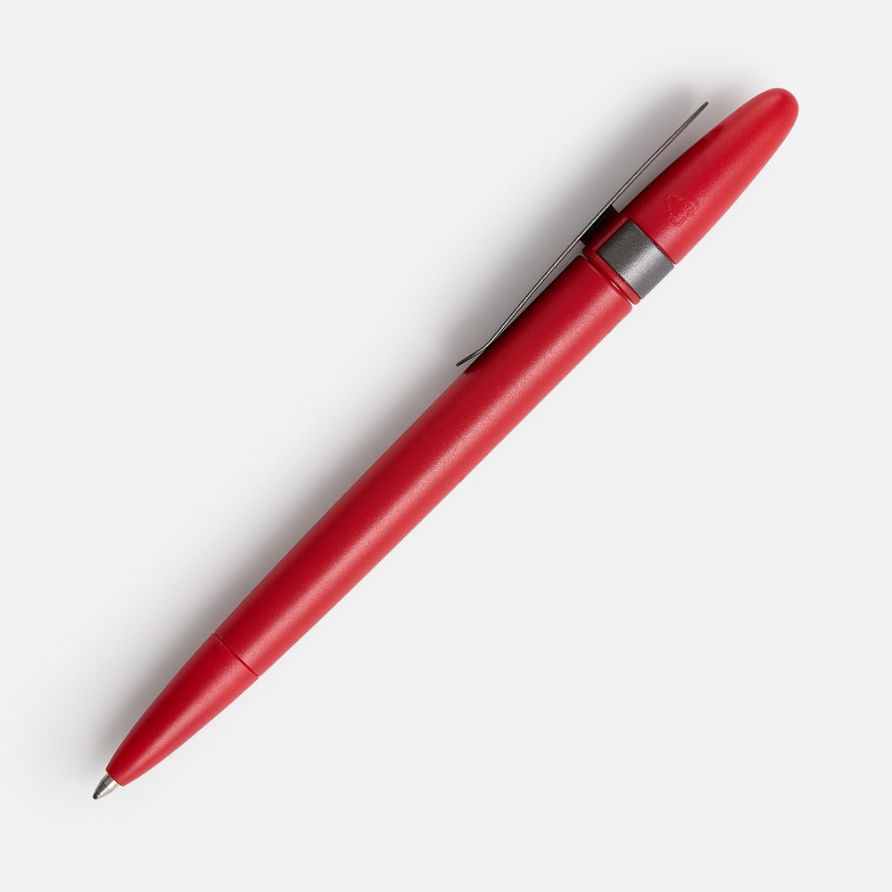 Ручка шариковая Prodir DS5 TSM Metal Clip, красная с серым / Миниатюра WWW (1000)