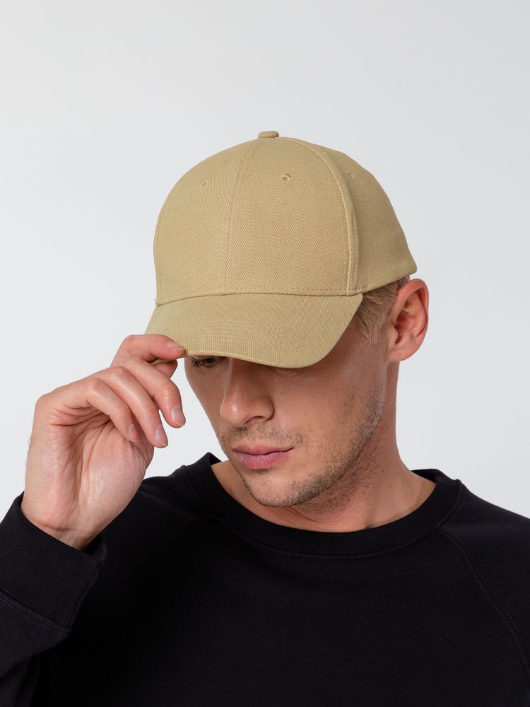 Бейсболка Hillside, бежевая / Миниатюра WWW (1000)