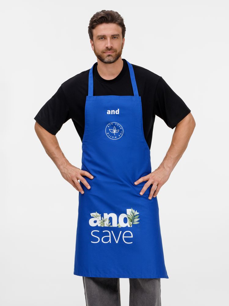 Фартук E1, синий / Миниатюра нанесения (1000)