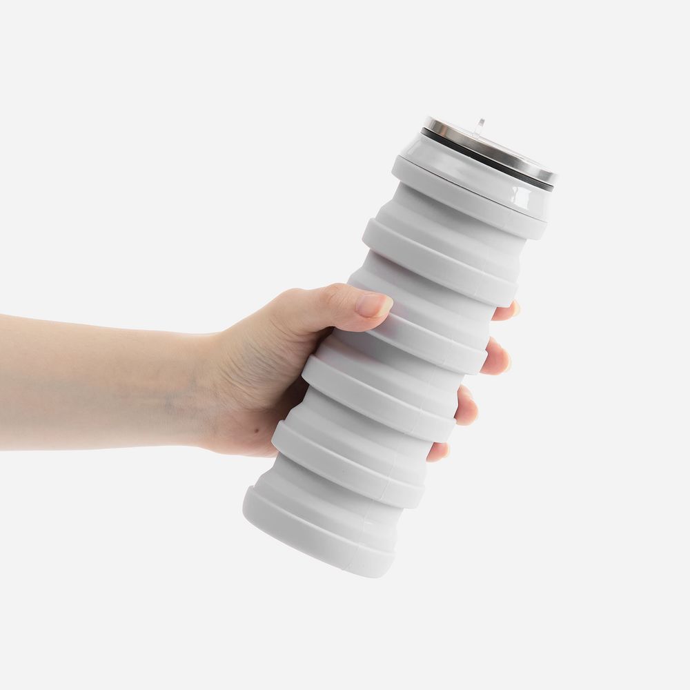 Складная бутылка для воды Folla, серая / Миниатюра WWW (1000)