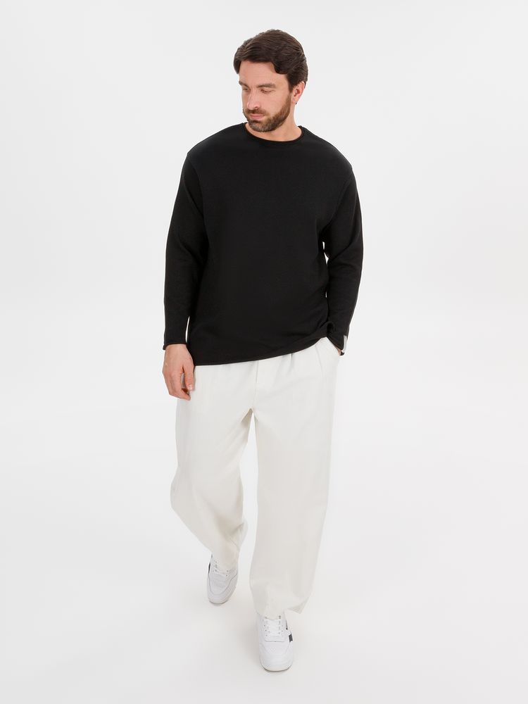 Лонгслив унисекс Siluetti Fuori, черный / Миниатюра WWW (1000)