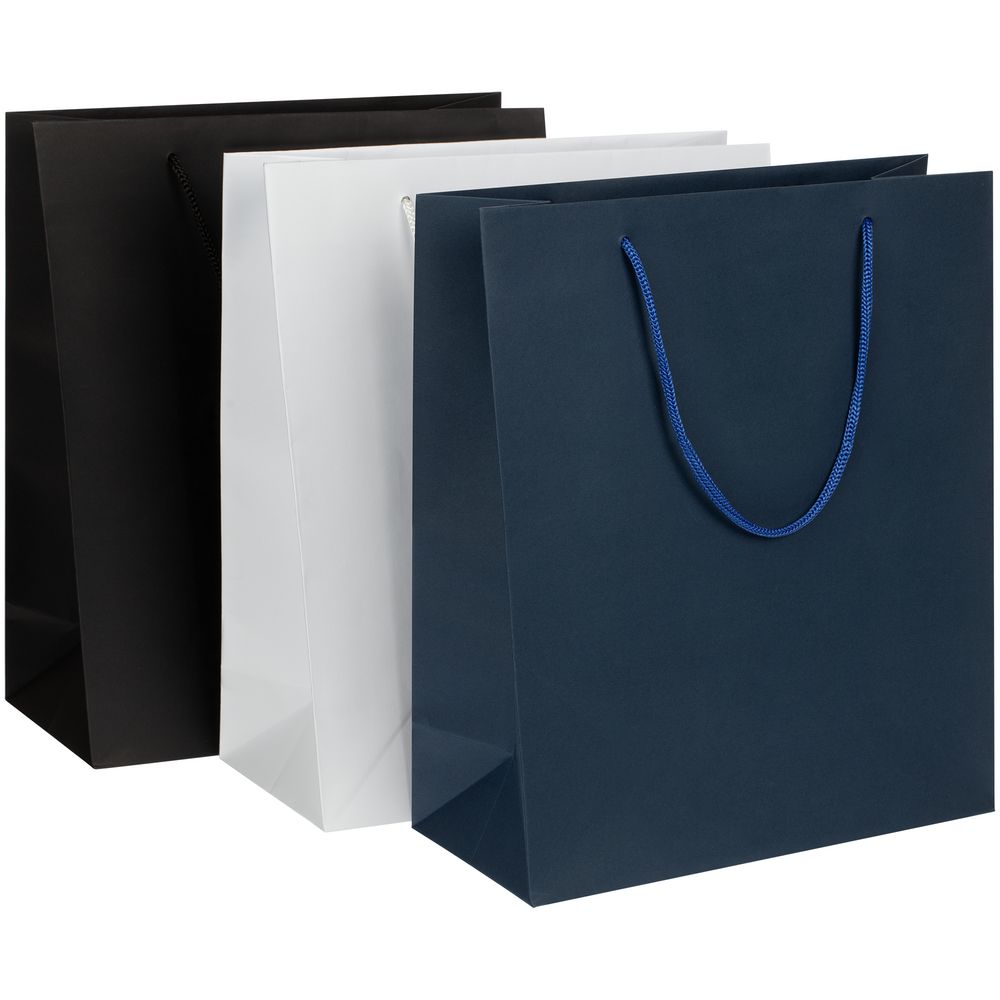 Пакет бумажный Vid L, черный / Миниатюра WWW (1000)