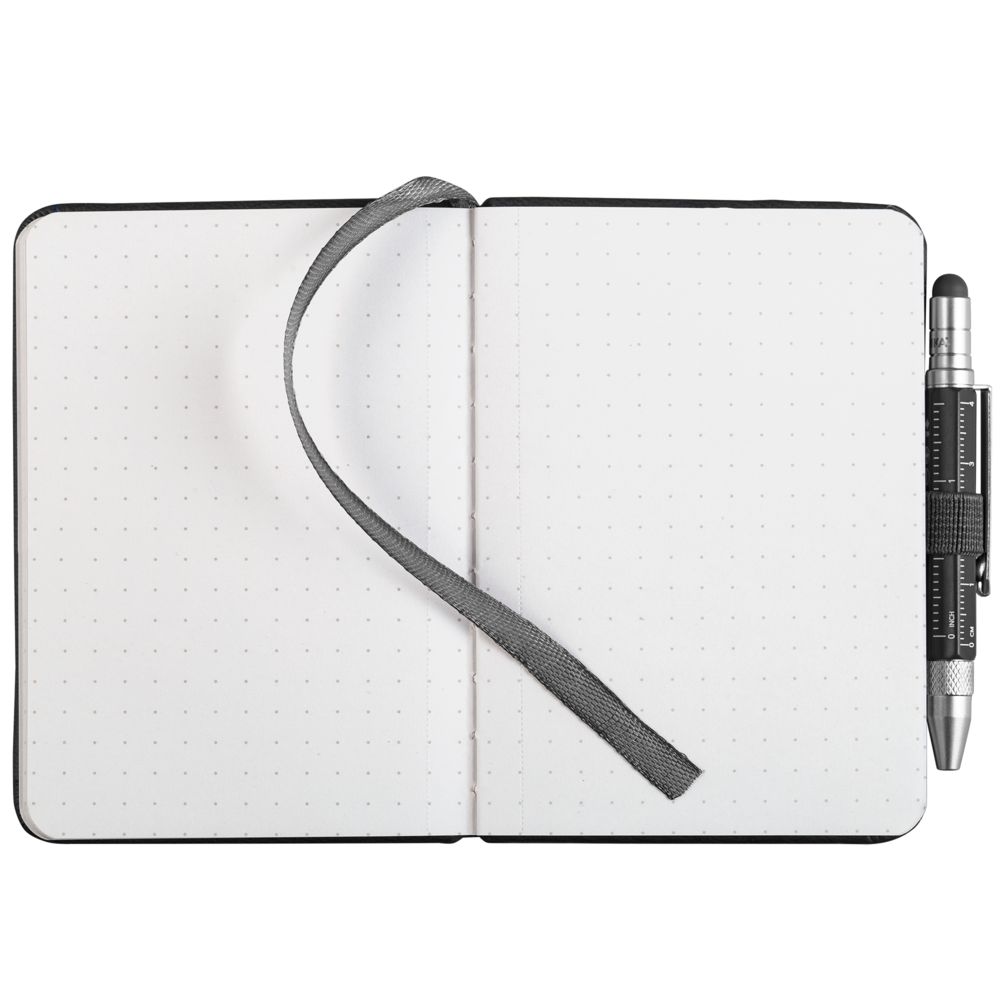 Блокнот Lilipad с ручкой Liliput, черный / Миниатюра WWW (1000)