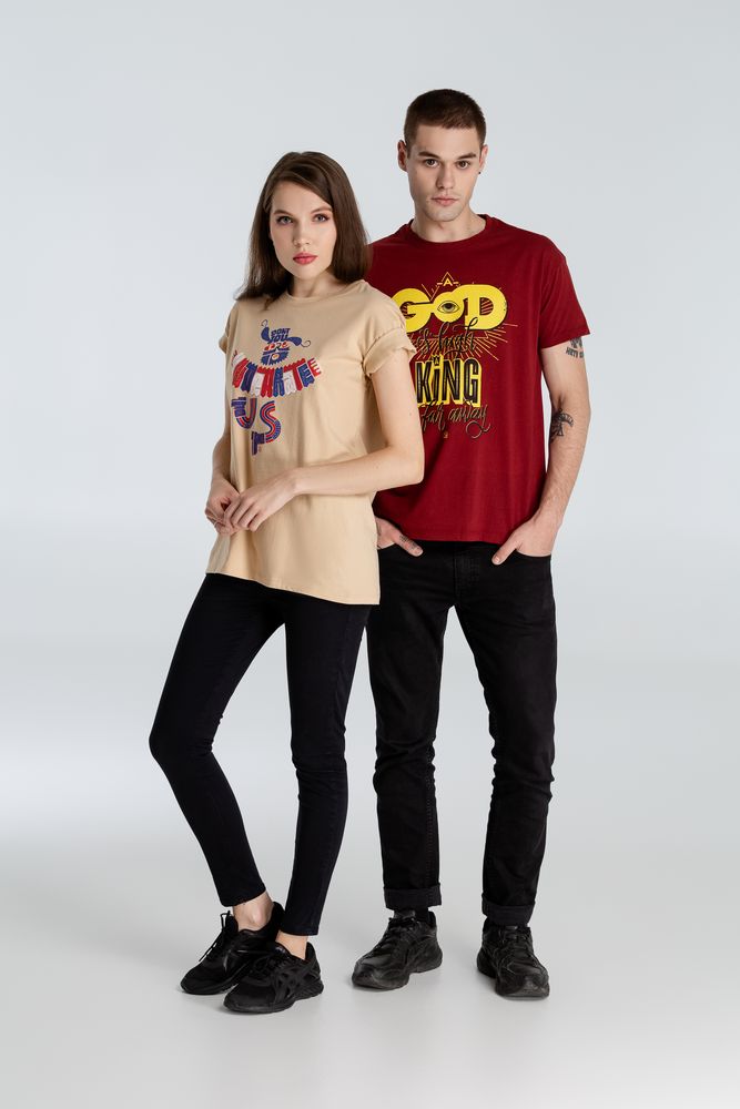 Футболка A God is High, гранатово-красная / Миниатюра WWW (1000)