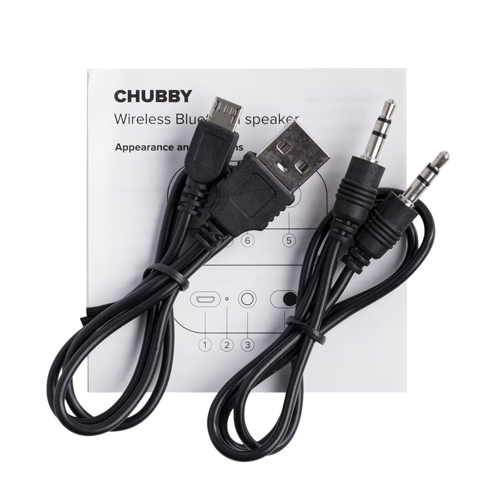 Беспроводная колонка Chubby, черная / Миниатюра WWW (1000)