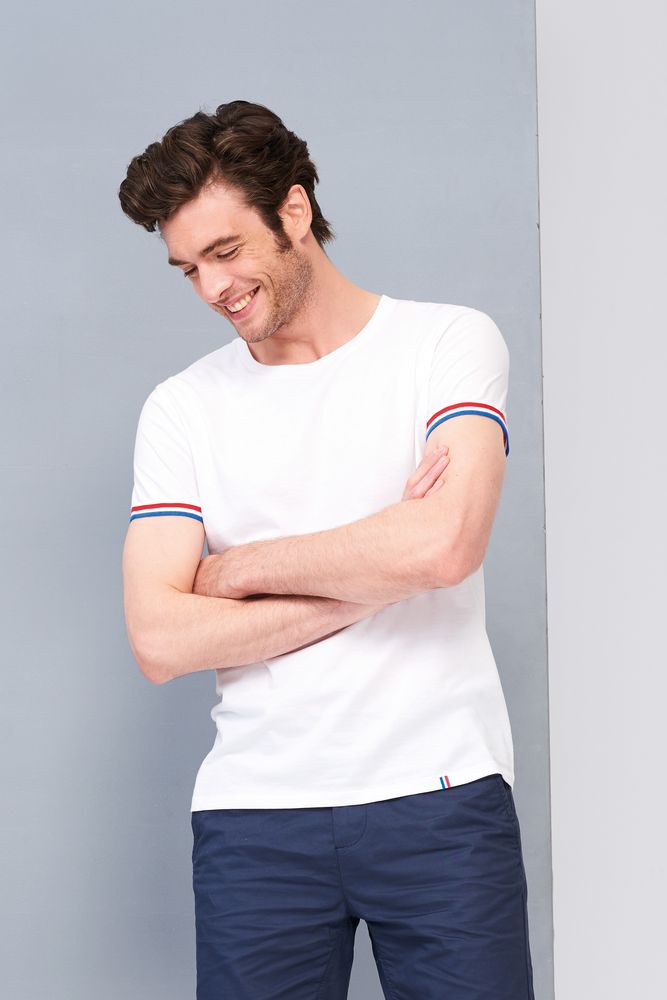 Футболка мужская Rainbow Men, темно-синяя с ярко-синим / Миниатюра WWW (1000)