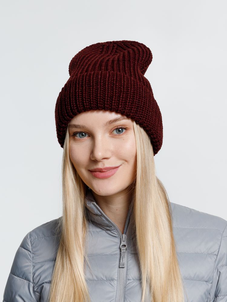 Шапка Nordkyn, бордовая / Миниатюра WWW (1000)