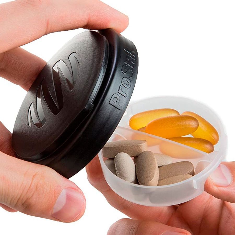 Спортивный шейкер с контейнером ProStak V2, синий / Миниатюра WWW (1000)