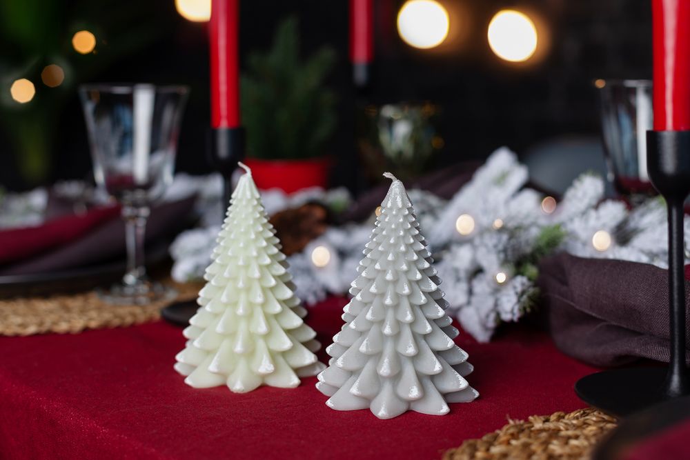 Свеча Homemate Tree, серая / Миниатюра WWW (1000)