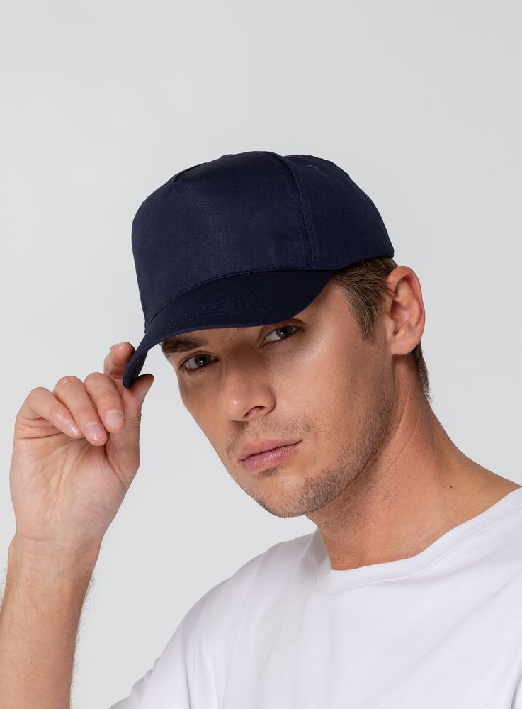 Бейсболка Promo, темно-синяя / Миниатюра WWW (1000)