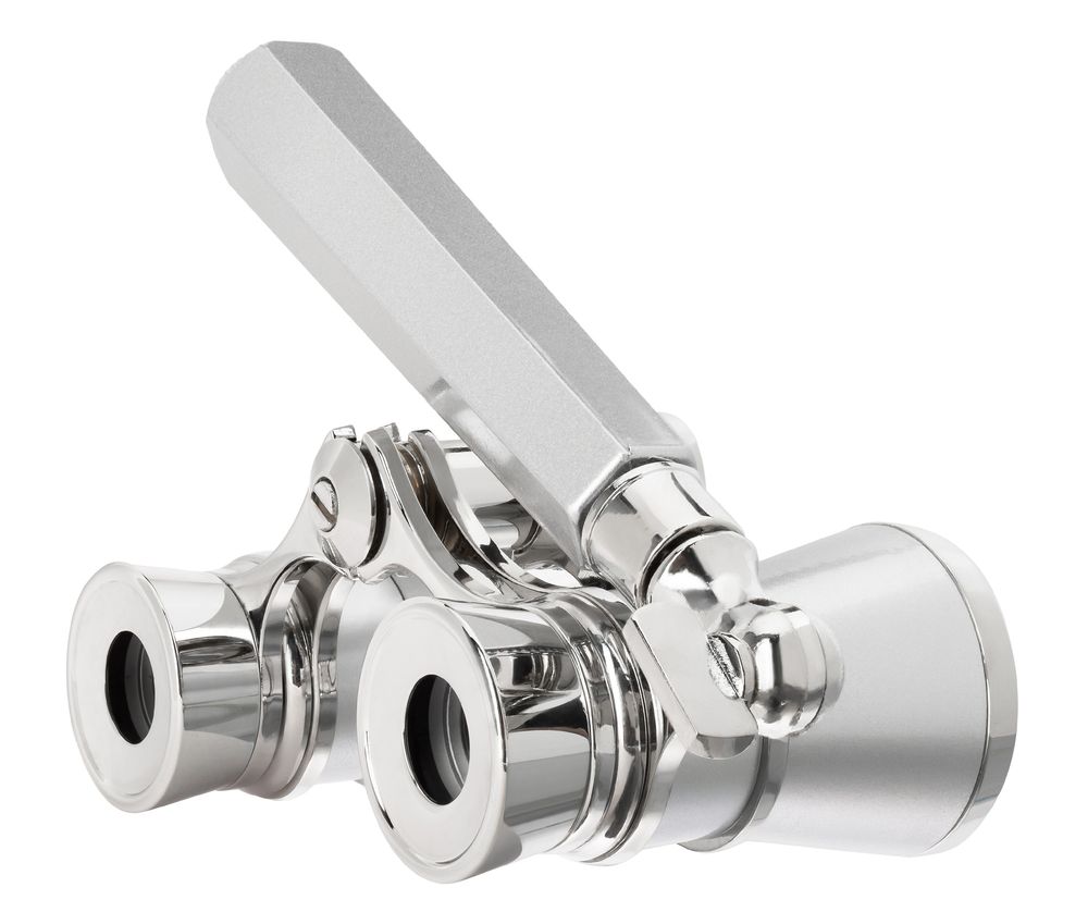 Театральный бинокль-лорнет Broadway 325E, серебристый / Миниатюра WWW (1000)