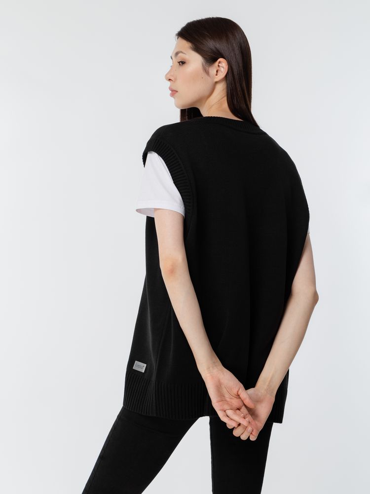 Жилет оверсайз унисекс Tad, черный / Миниатюра WWW (1000)