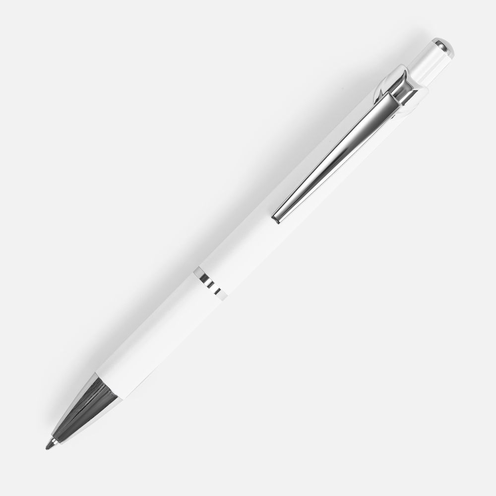 Ручка шариковая Chromos Soft Touch, белая / Миниатюра WWW (1000)