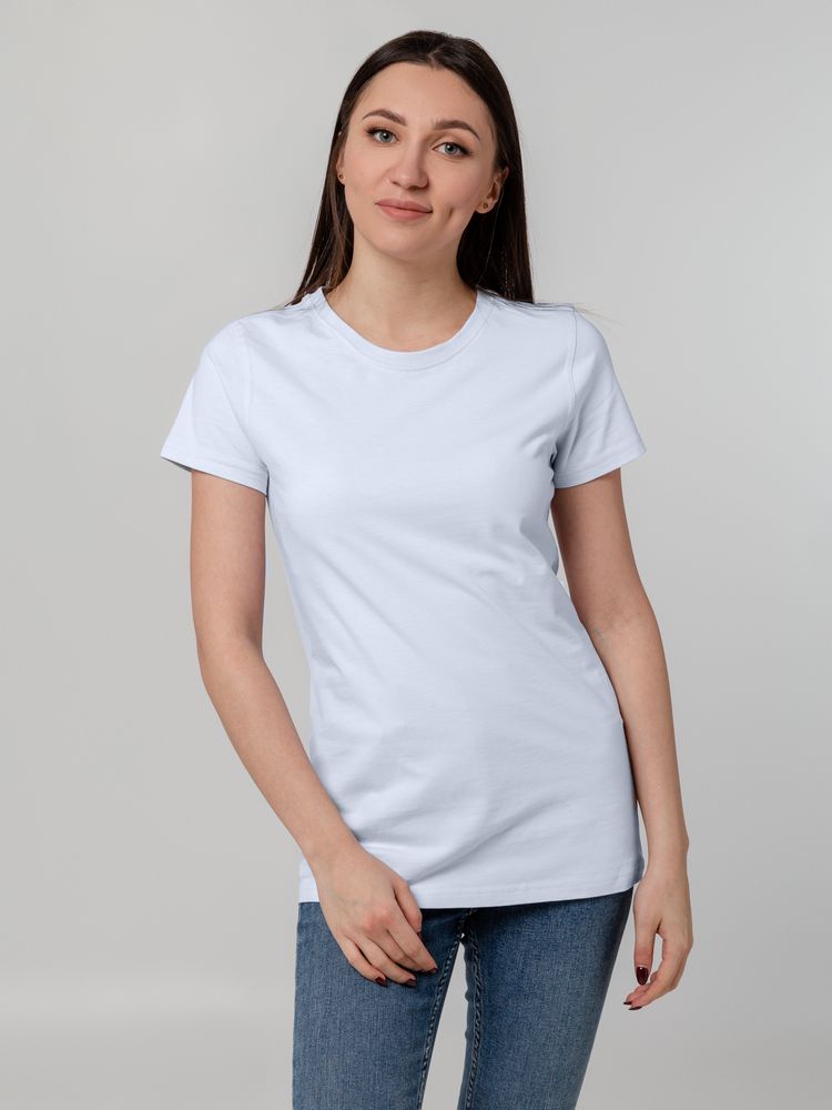 Футболка женская T-bolka Stretch Lady, белая (холодный оттенок) / Миниатюра WWW (1000)