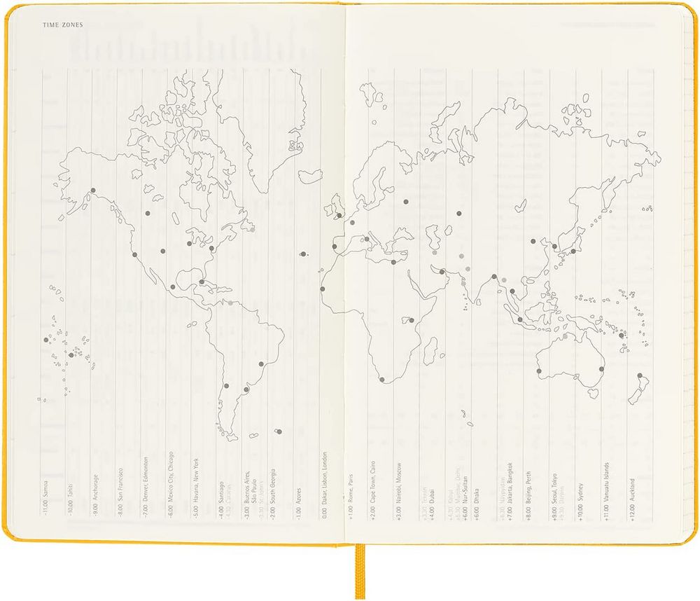 Ежедневник Moleskine Classic Large, датированный, оранжевый / Миниатюра WWW (1000)