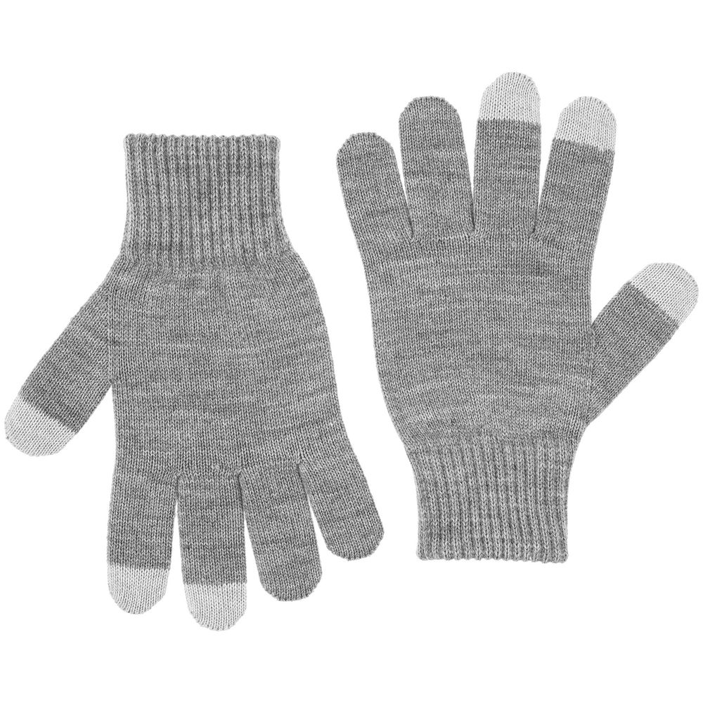 Перчатки сенсорные Real Talk, серые / Миниатюра WWW (1000)