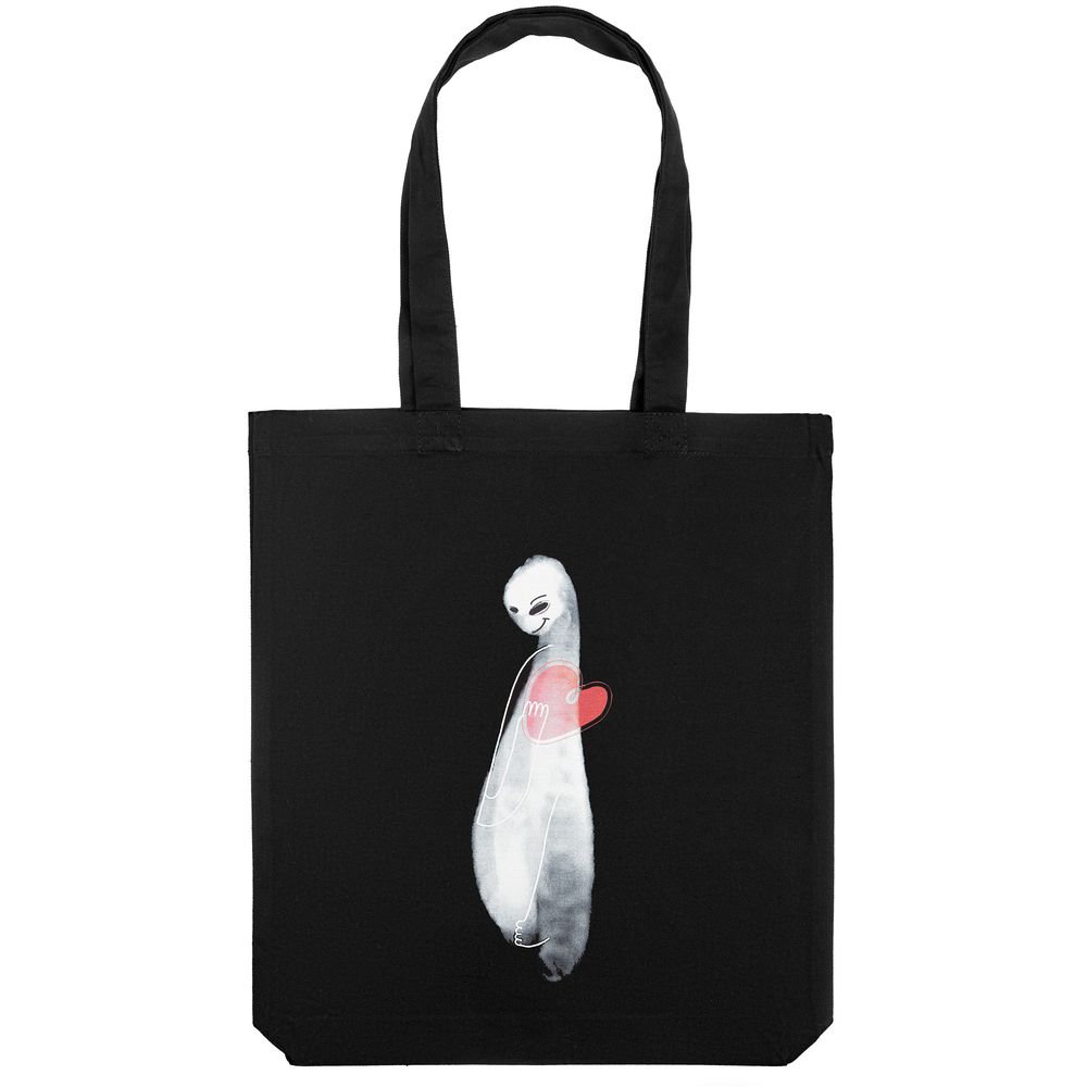 Холщовая сумка Ghost of Love, черная / Миниатюра WWW (1000)