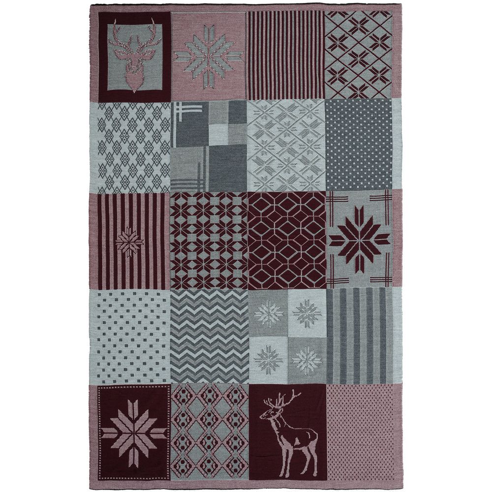 Плед North Colour, бордовый / Миниатюра WWW (1000)