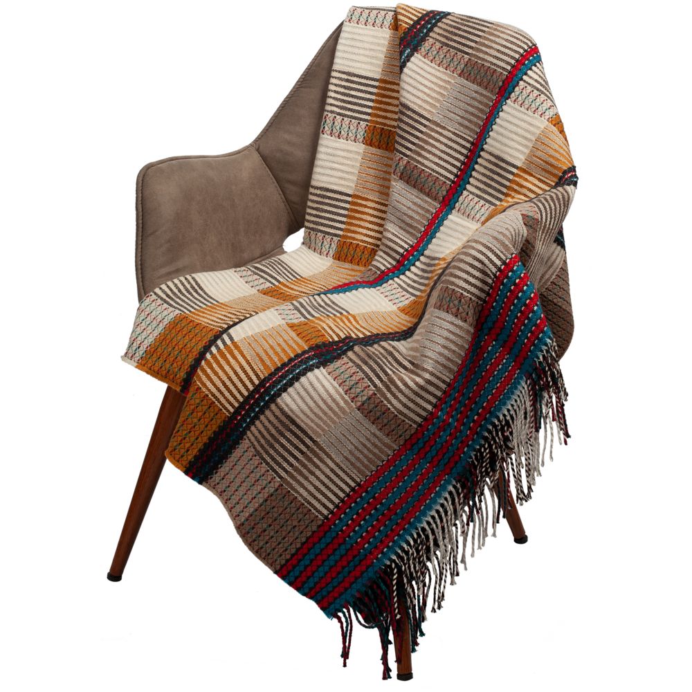 Плед Rossi Paint, молочно-коричневый / Миниатюра WWW (1000)