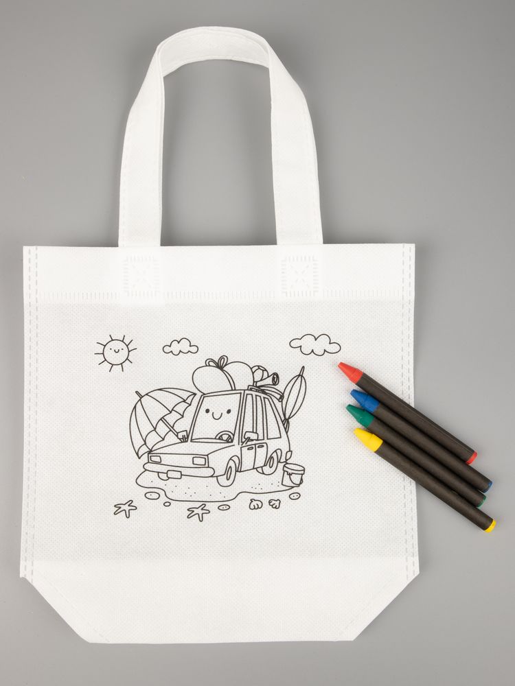 Сумка для раскрашивания Create, белая / Миниатюра WWW (1000)