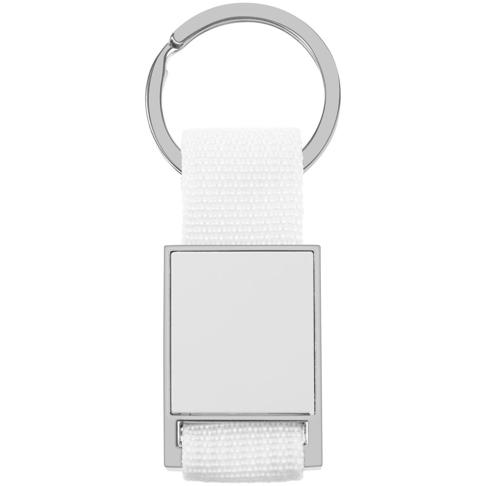 Брелок Stropp с тканевой вставкой, белый / Миниатюра WWW (1000)