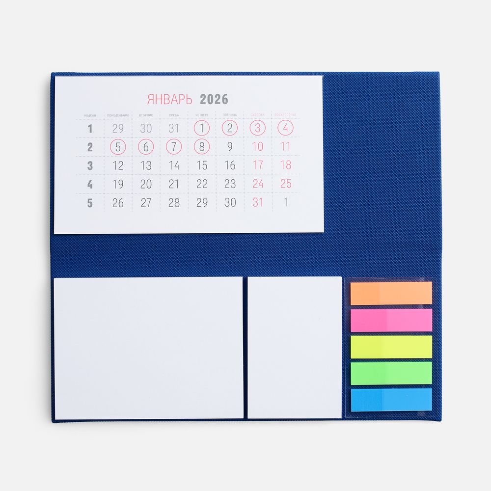 Календарь настольный Grade, синий / Миниатюра WWW (1000)