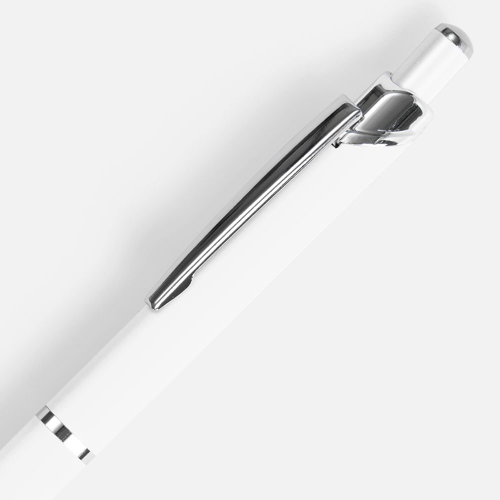 Ручка шариковая Chromos Soft Touch, белая / Миниатюра WWW (1000)