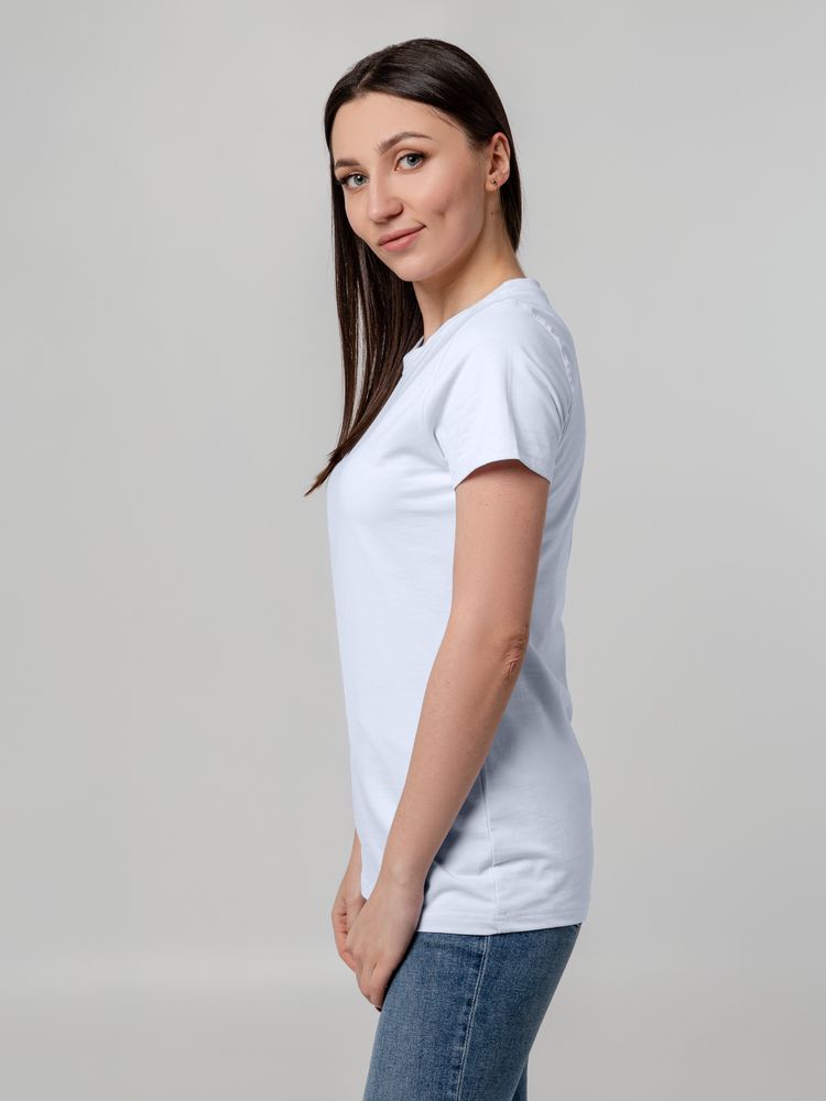Футболка женская T-bolka Stretch Lady, белая (холодный оттенок) / Миниатюра WWW (1000)