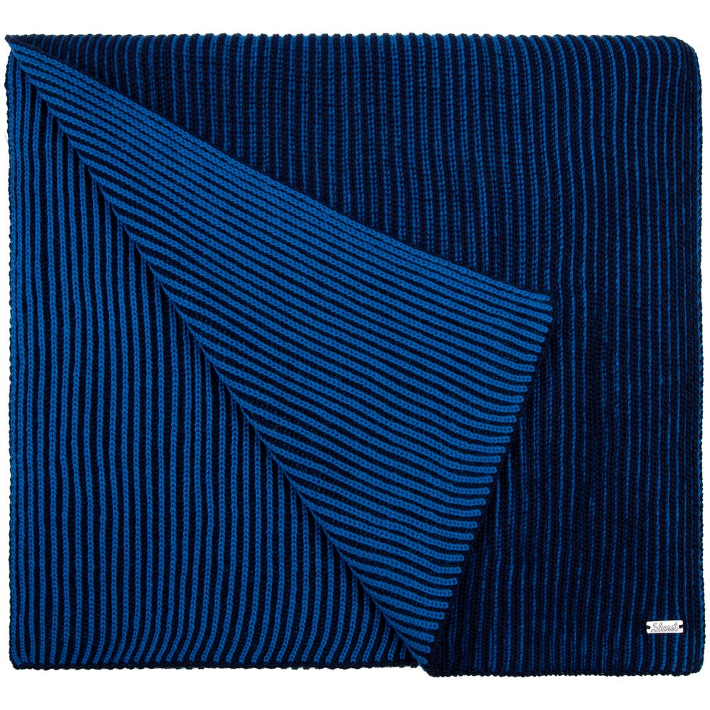 Шарф Nobilis, темно-синий с синим / Миниатюра WWW (1000)