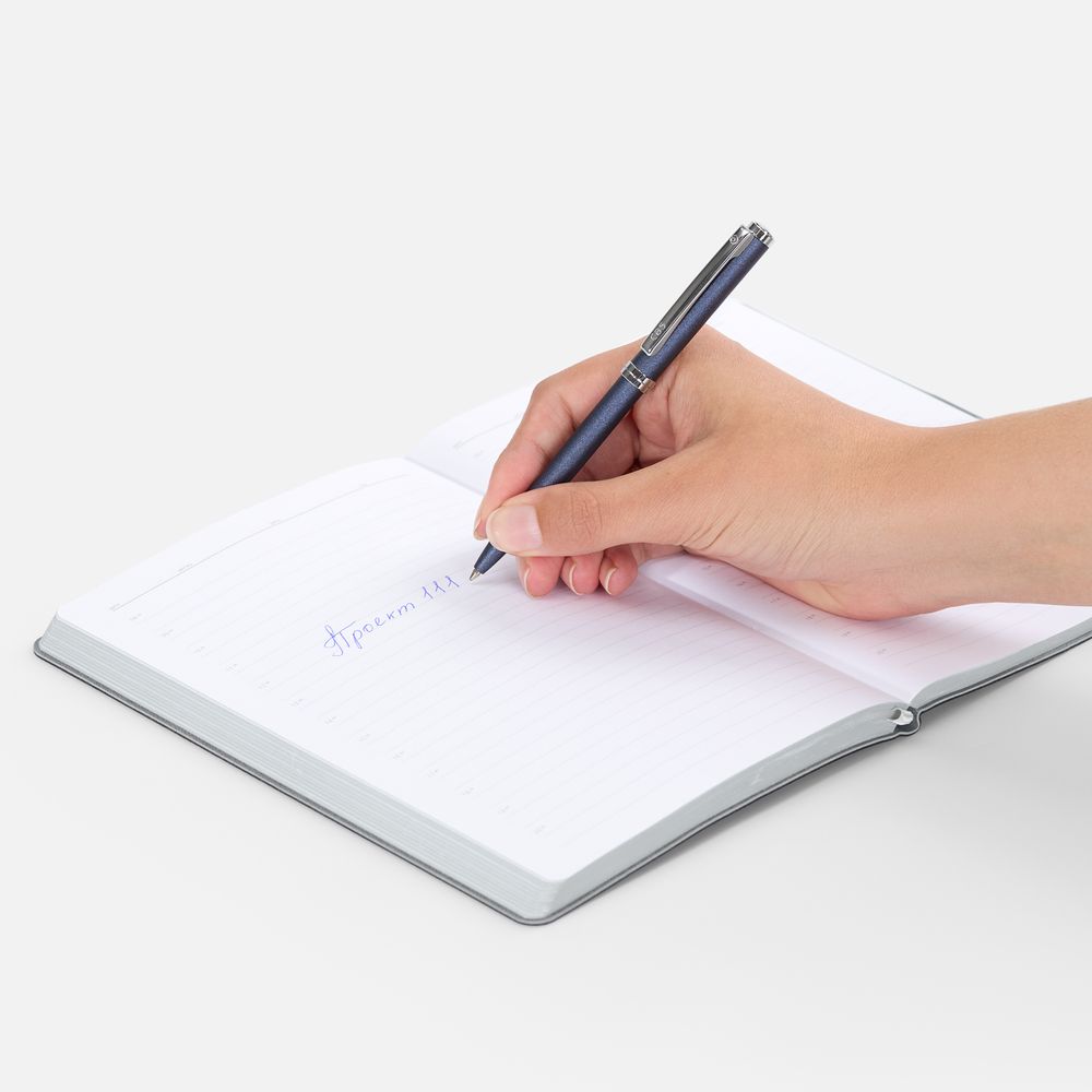 Ручка шариковая Delgado, синяя / Миниатюра WWW (1000)