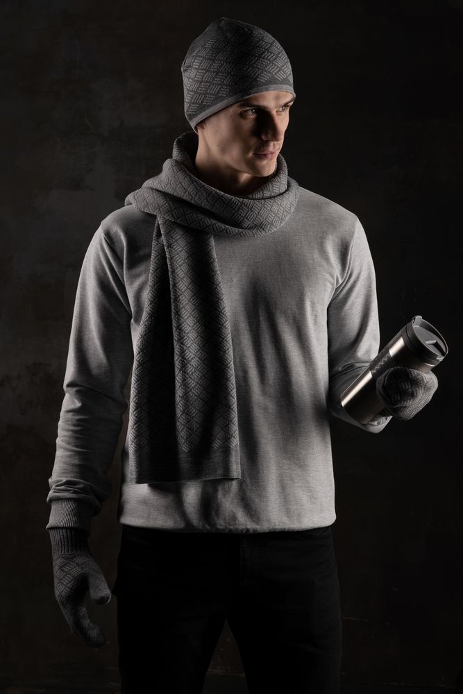 Термостакан Hard Work, вакуумный, серебристый / Миниатюра WWW (1000)