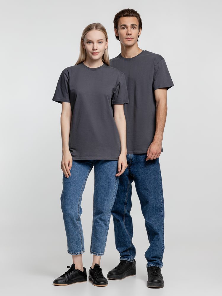 Футболка унисекс T-Bolka 160, темно-серая (графит) / Миниатюра WWW (1000)