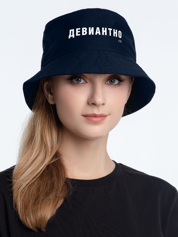 Панама «Девиантно», темно-синяя / Миниатюра WWW (1000)