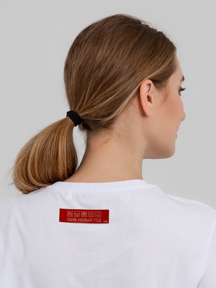 Футболка «100% Новый год», белая / Миниатюра WWW (1000)