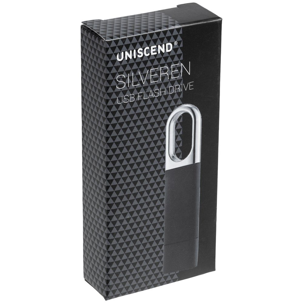 Флешка Uniscend Silveren, черная, 8 Гб / Миниатюра WWW (1000)