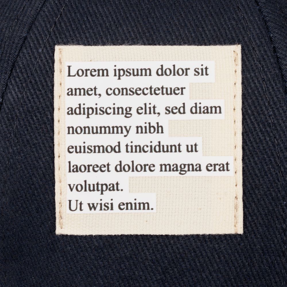 Лейбл хлопковый Doni, L, неокрашенный / Миниатюра WWW (1000)