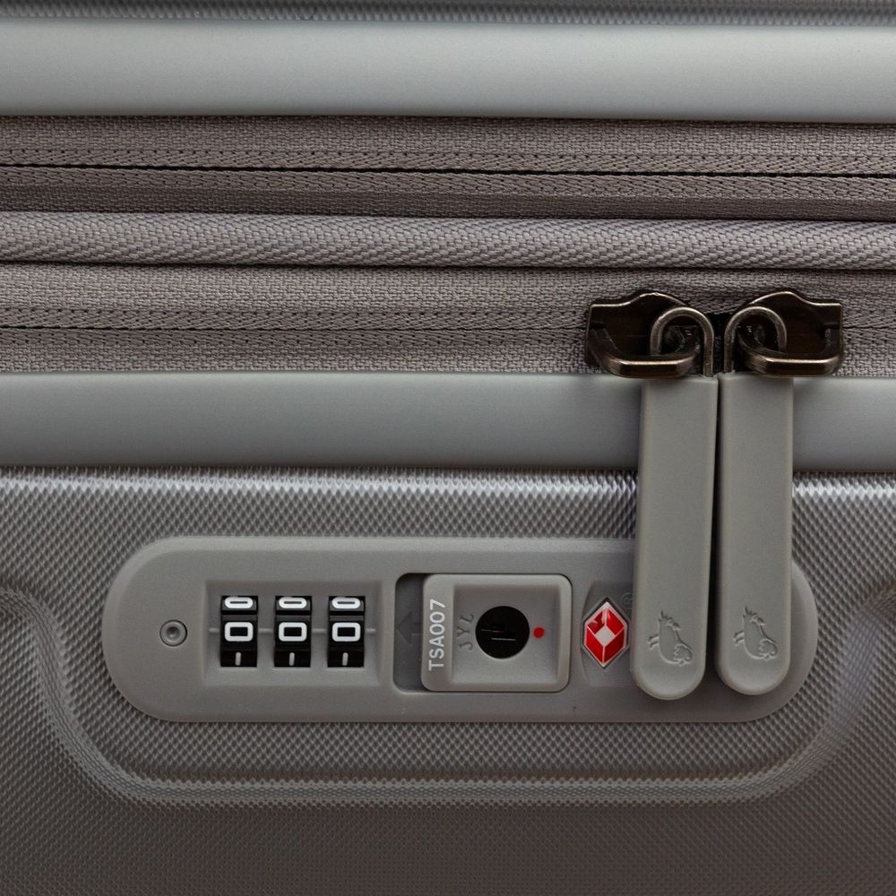 Чемодан Logoduck M, серебристый / Миниатюра WWW (1000)