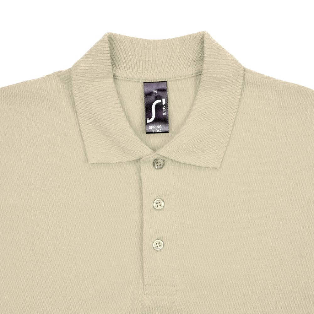 Рубашка поло мужская Spring 210, бежевая / Миниатюра WWW (1000)
