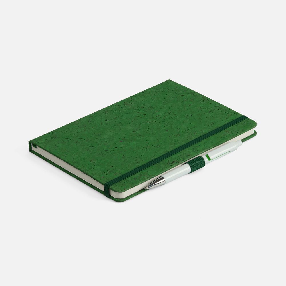 Блокнот Cork County, зеленый / Миниатюра WWW (1000)