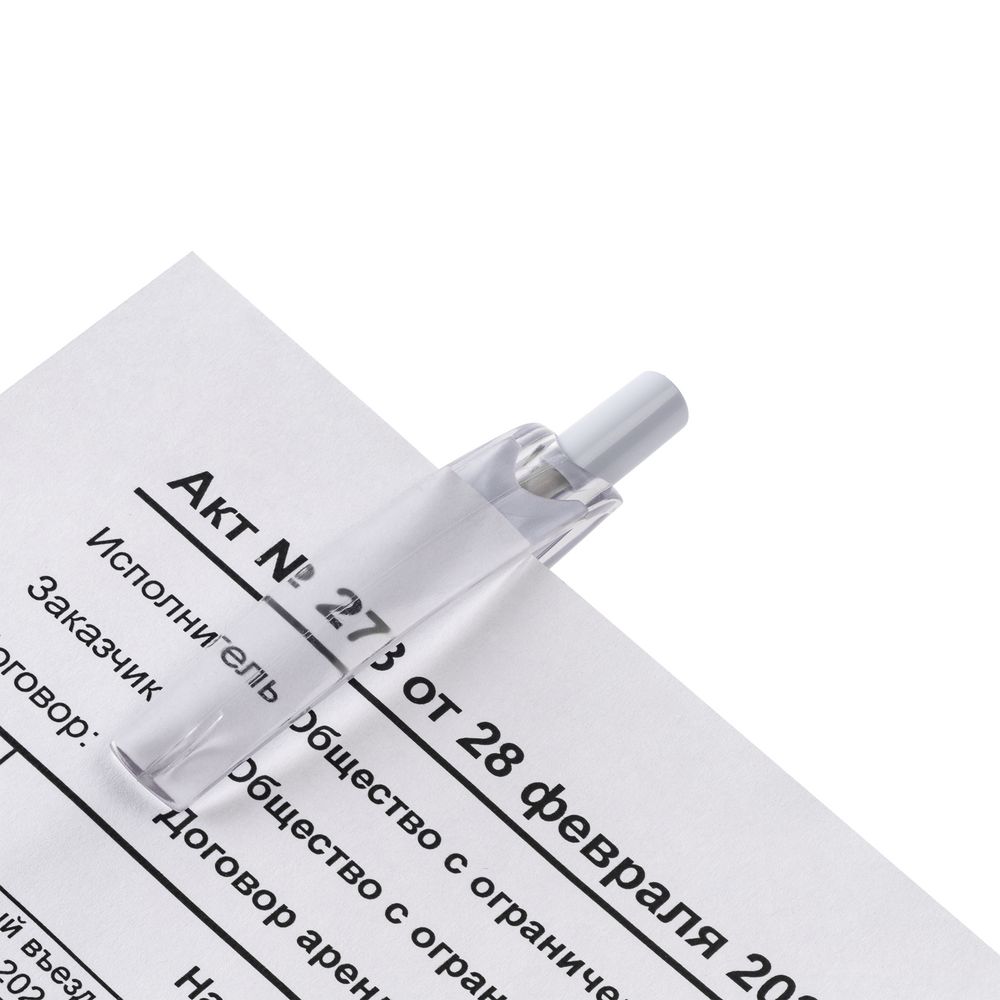 Ручка шариковая Bento, белая / Миниатюра WWW (1000)