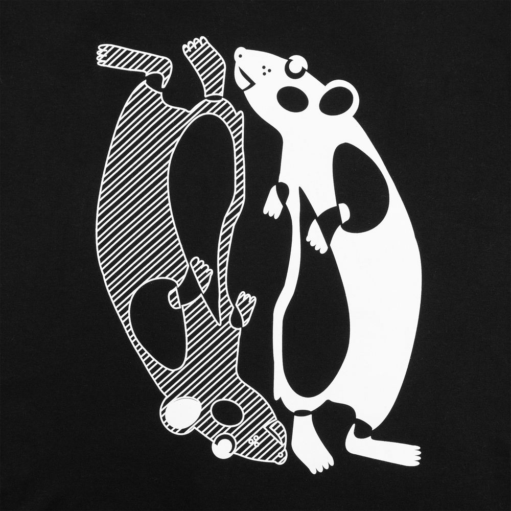 Футболка Mousplit, черная / Миниатюра WWW (1000)