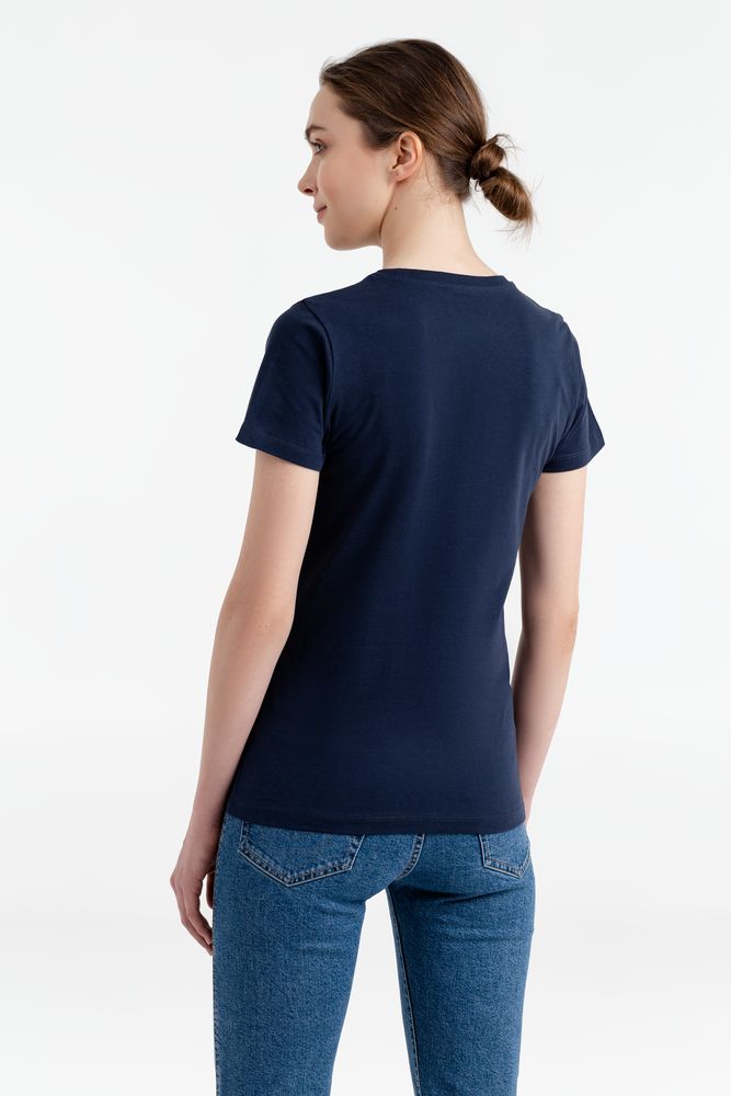 Футболка женская T-bolka Stretch Light Lady, темно-синяя (navy) / Миниатюра WWW (1000)