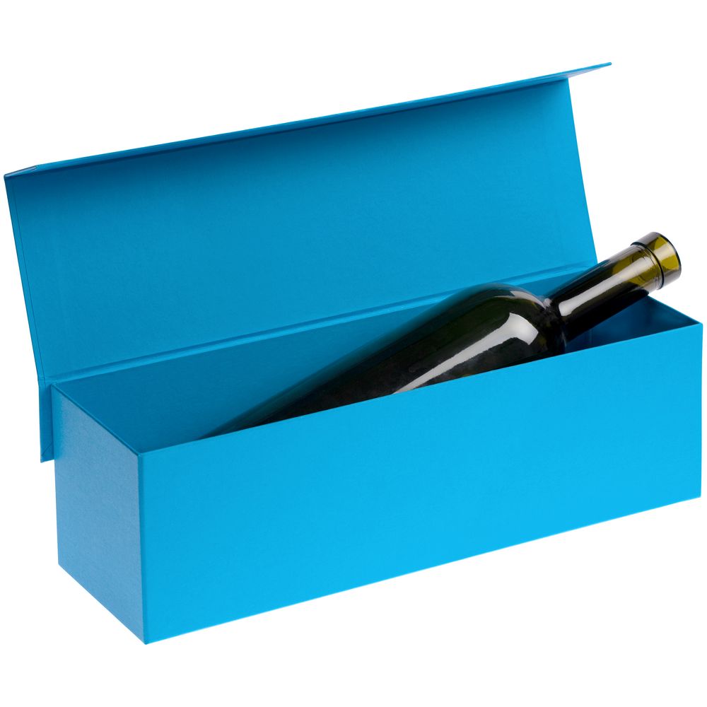 Коробка под бутылку Color Jacket, голубая / Миниатюра WWW (1000)