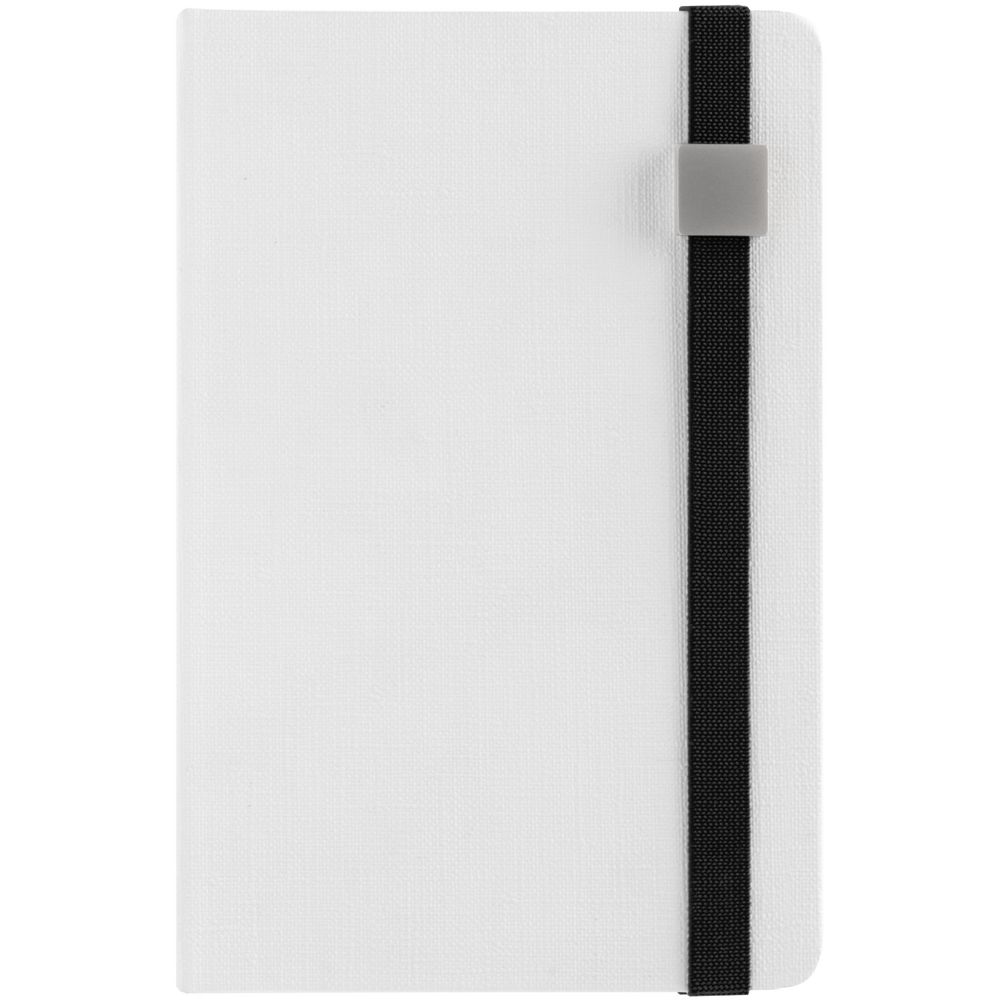 Блокнот Tex Metal, недатированный, белый с черным / Миниатюра WWW (1000)