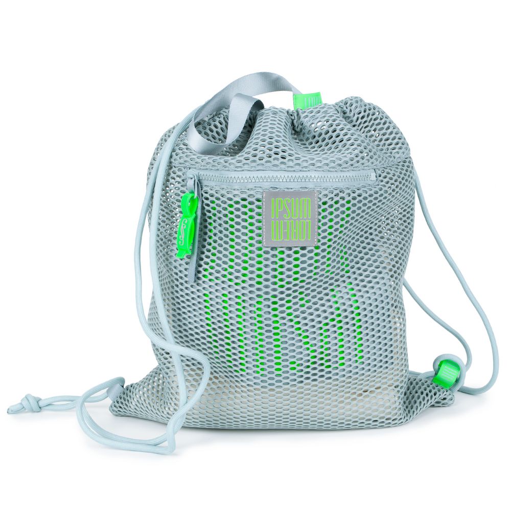 Рюкзак-мешок Verkko, серо-голубой / Миниатюра нанесения (1000)