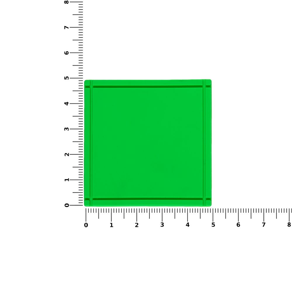 Лейбл из ПВХ Dzeta, L, зеленый неон / Миниатюра WWW (1000)